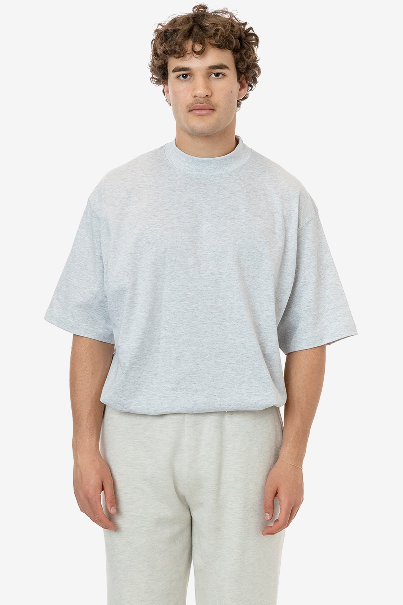 6.5 OZ S/S OVERSIZED GARMENT DYE MOCKNECK T-SHIRT 16