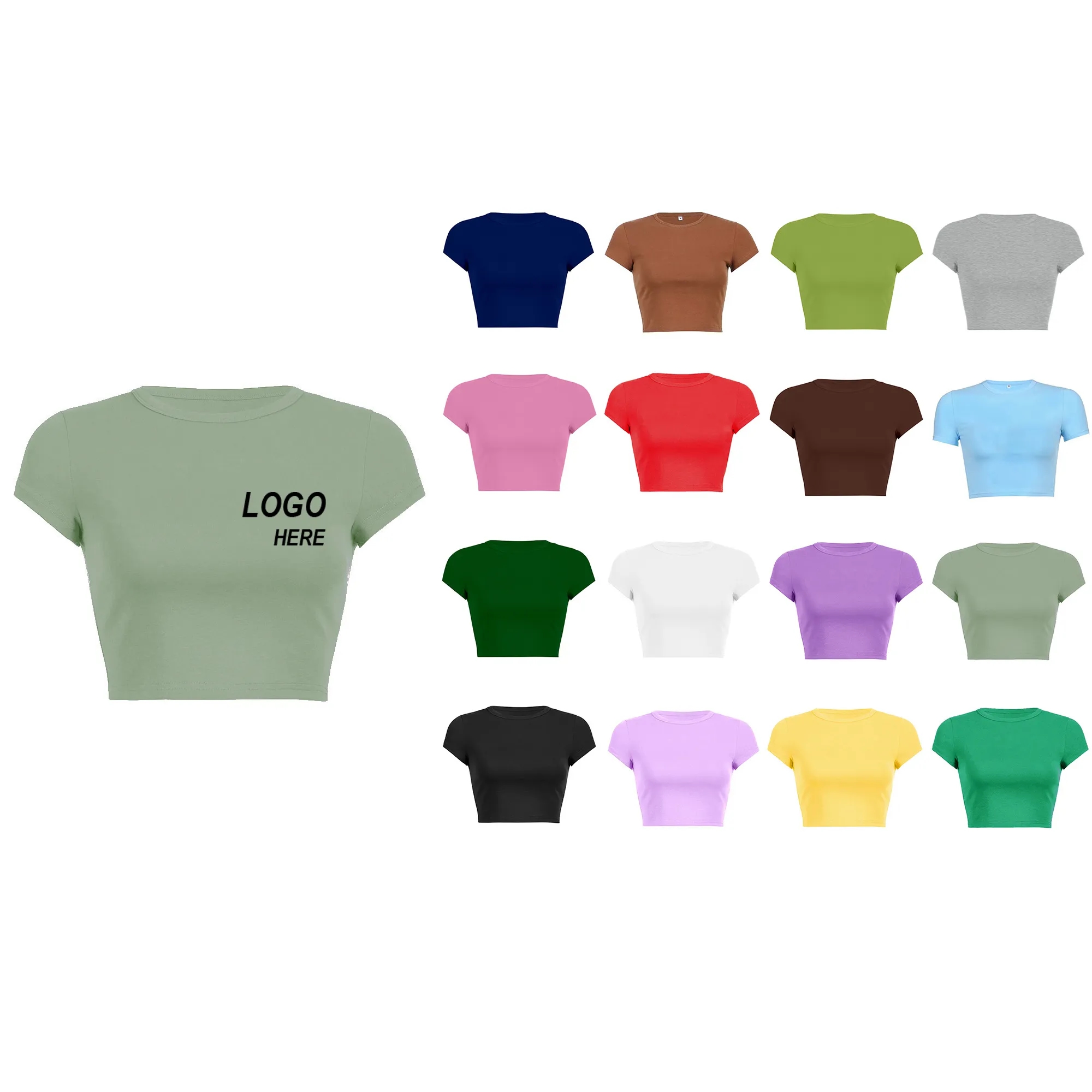 T shirt Crop Top 2