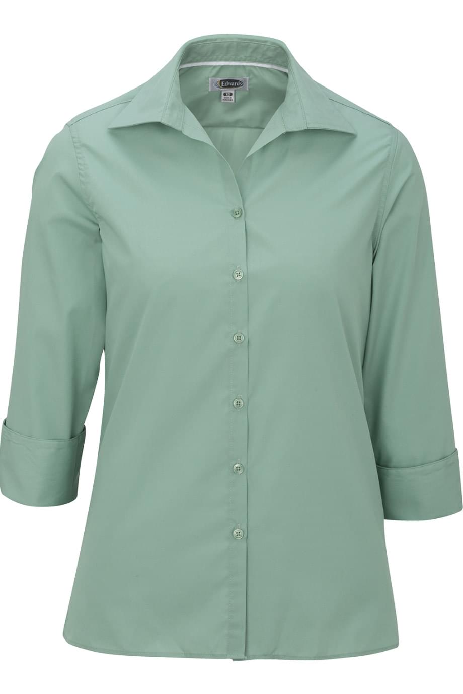 Lightweight Poplin Three Quarter Sleeve Ladies Shirt 13