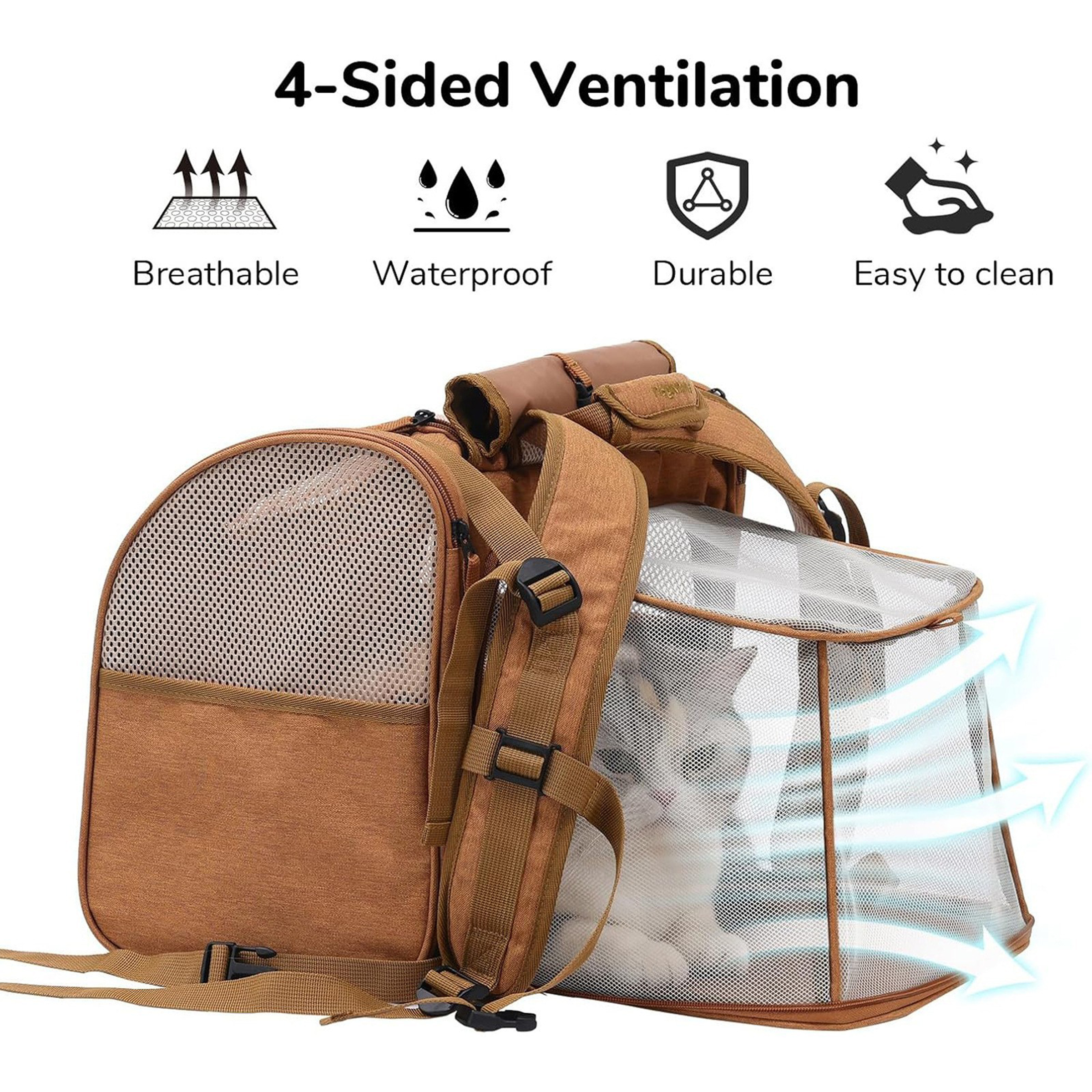 Oxford Portable Pet Backpack For Outdoor Use 4