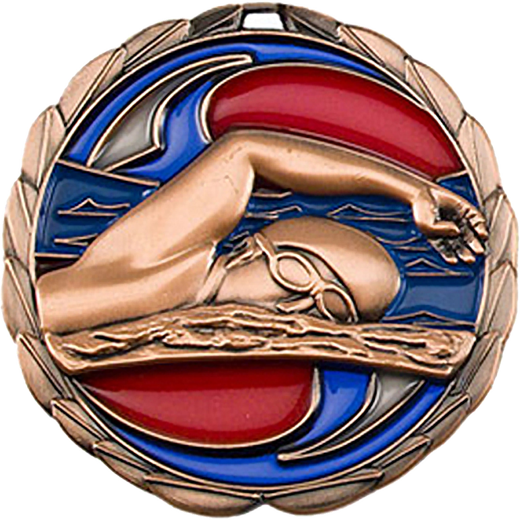 Stock Color Medals: Swimming 3