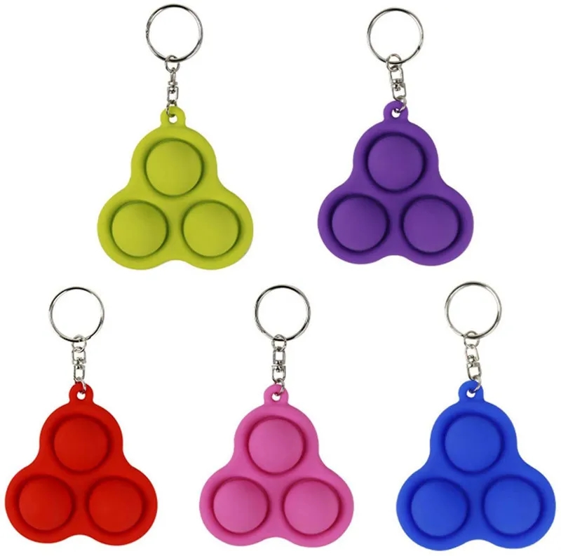 Bubble Triangle Push Pop Keychain 8