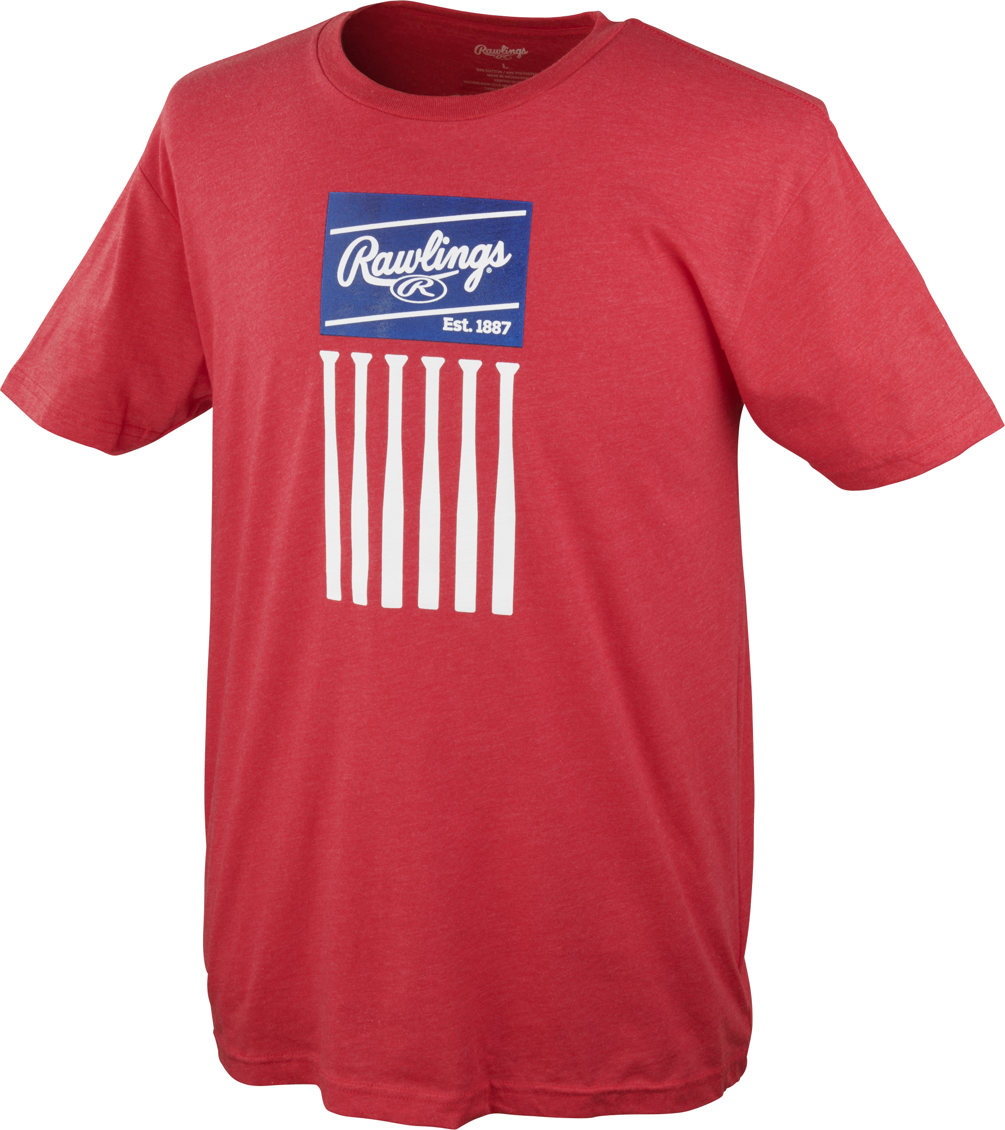 Rawlings Adult Rawlings Bat Flag T-Shirt 2