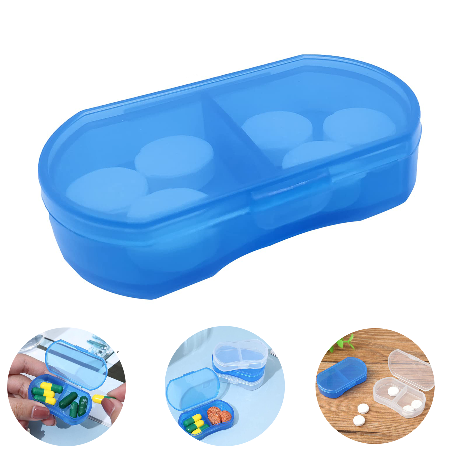 Pill Box Organizer Pocket Small Case Holder 1
