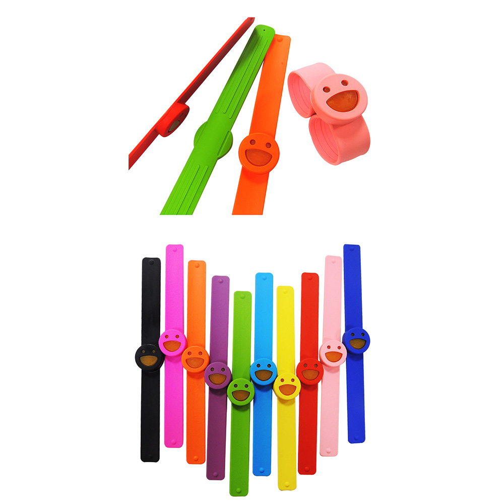 Children silicone mosquito repellent bracelet clap ring 3