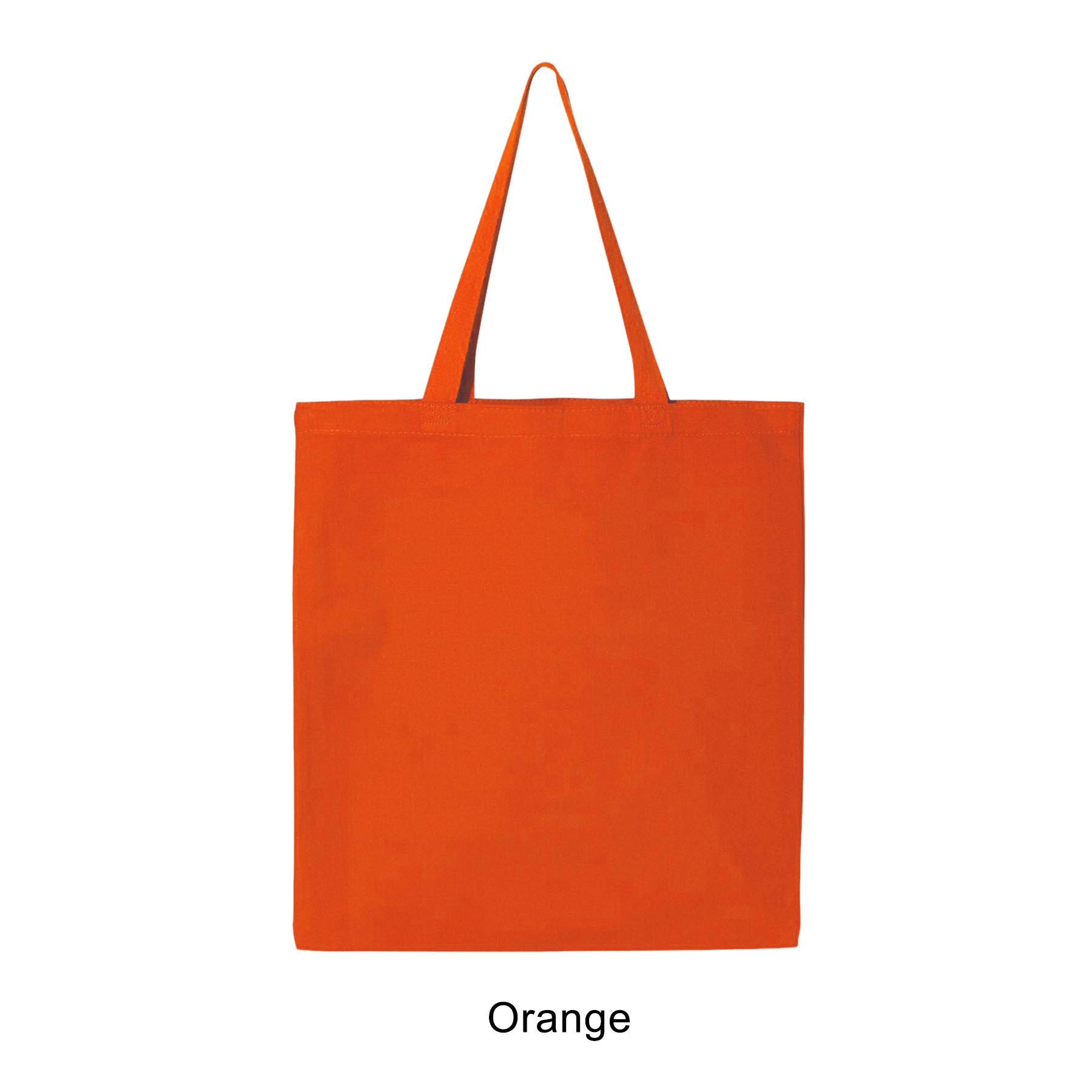 12 oz. Canvas Promotional Colored handle Tote Bag 1