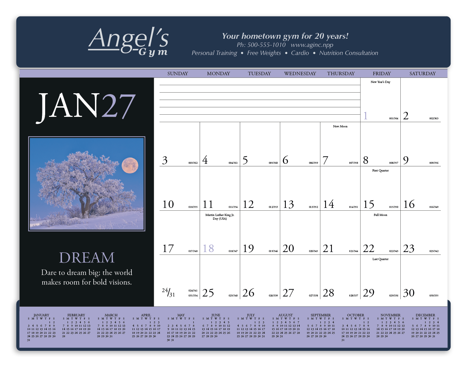 Triumph® Calendars Motivations Desk Pad 67