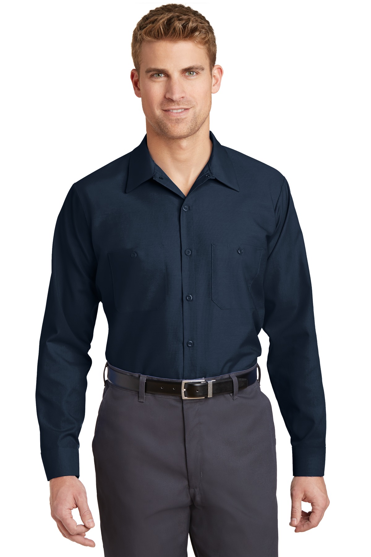 Red Kap Long Sleeve Industrial Work Shirt. SP14 48