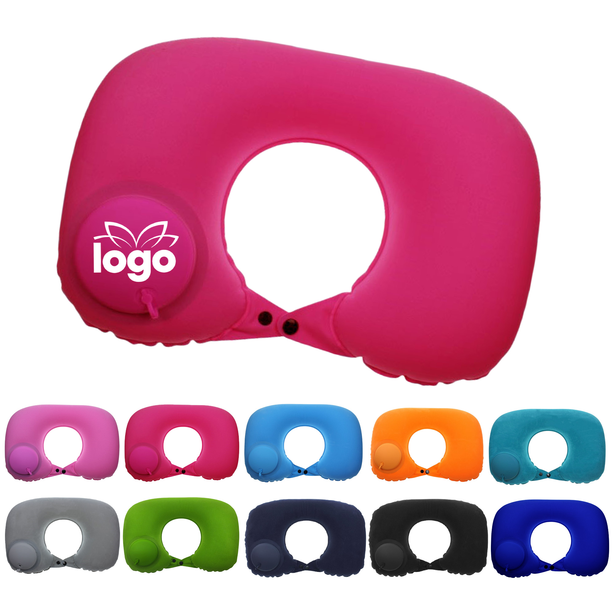 Foldable & Storable Inflatable U-Shaped Pillow 2