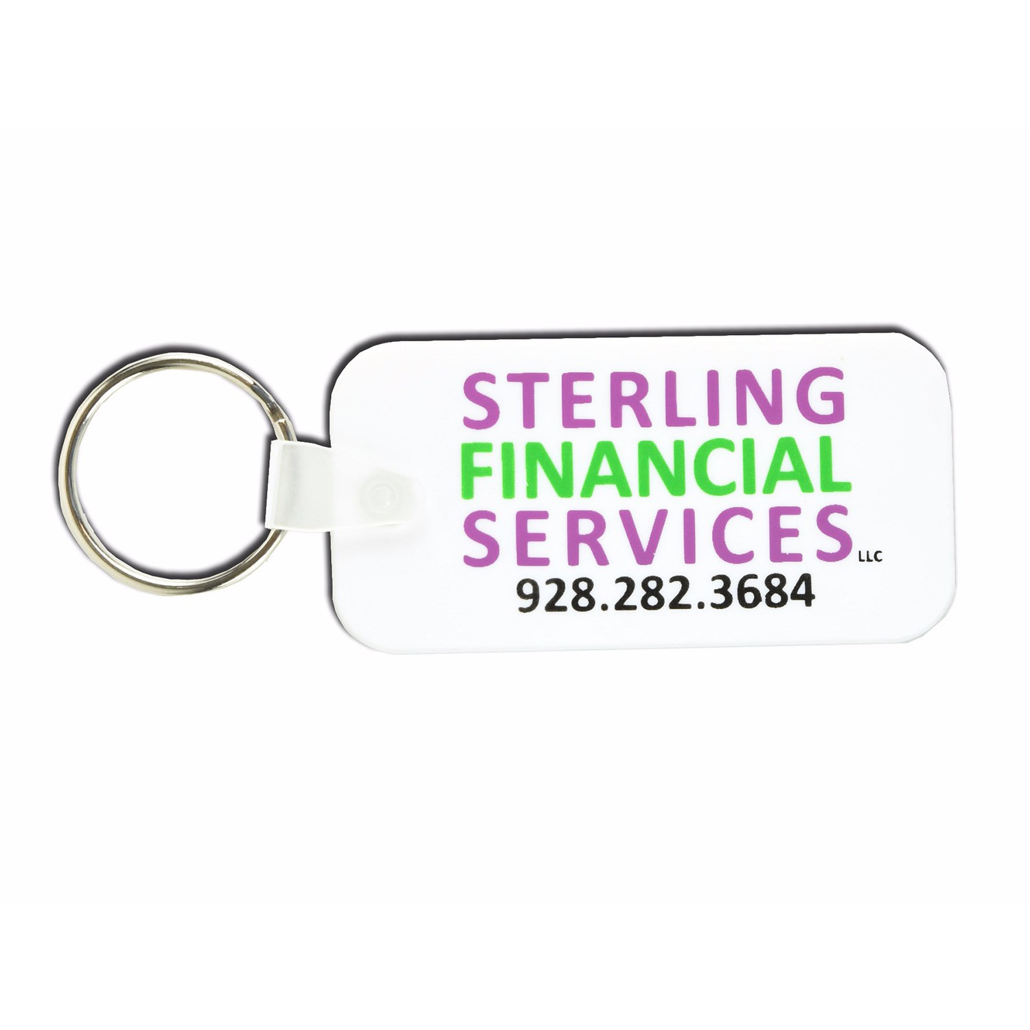 1.5 inch 2-D PVC KEY TAGS 1