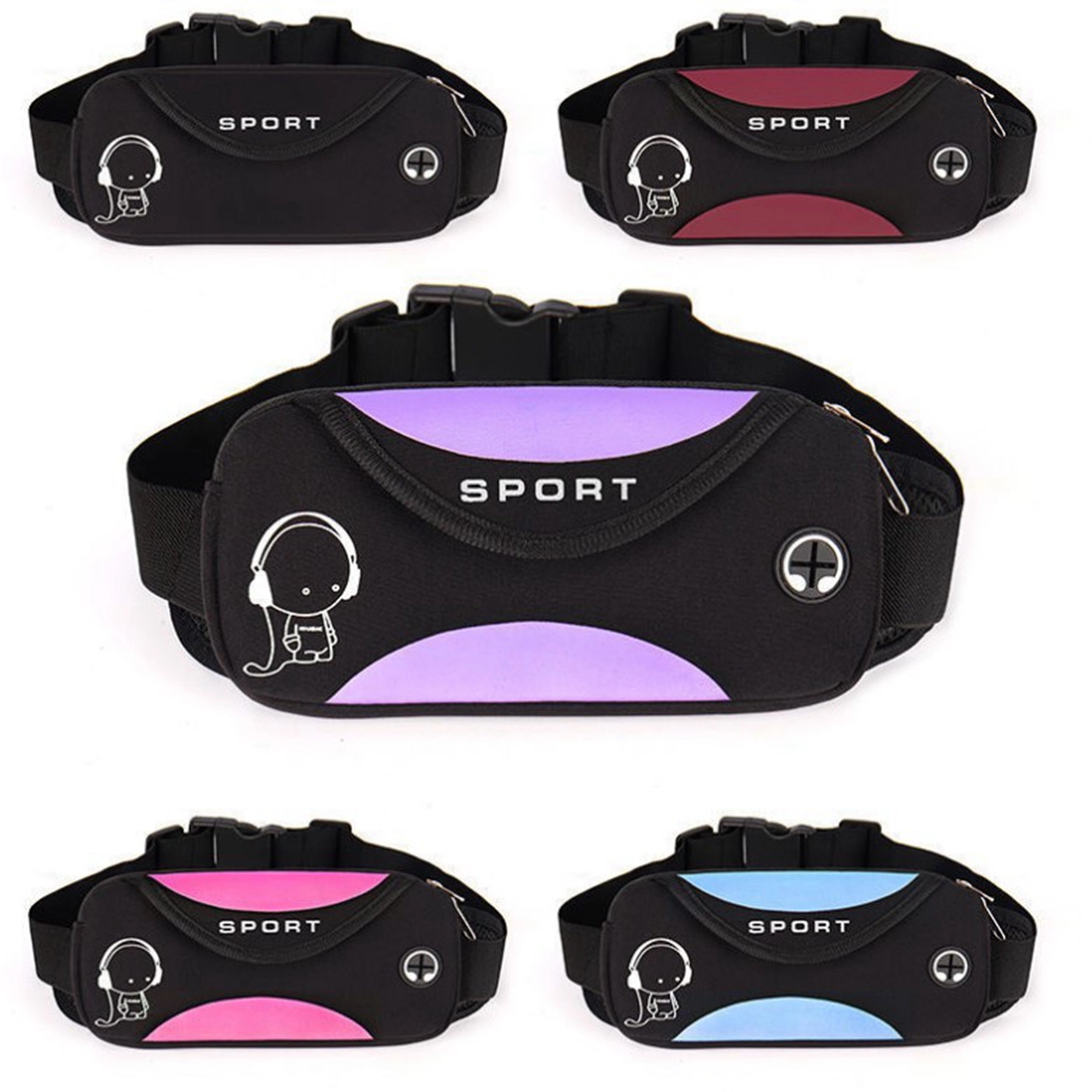 Outdoor Waterproof Waist Bag with Earphone Hole 6