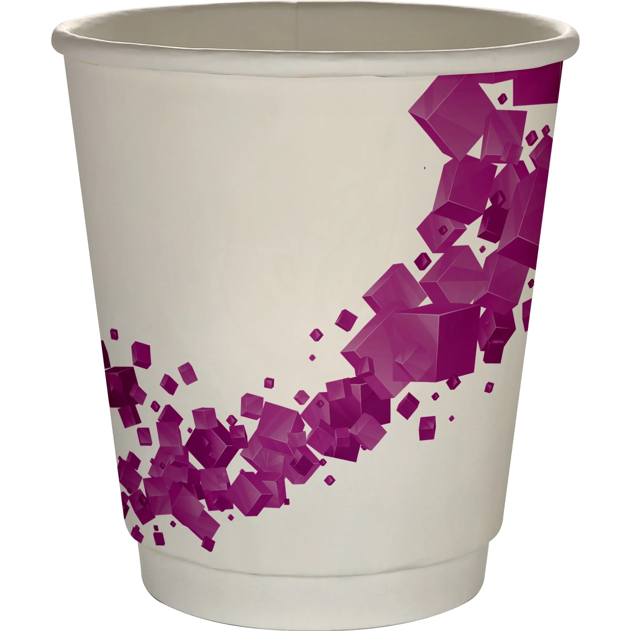 10 oz Full Color Floating Cubes Insulated Paper Cup 10