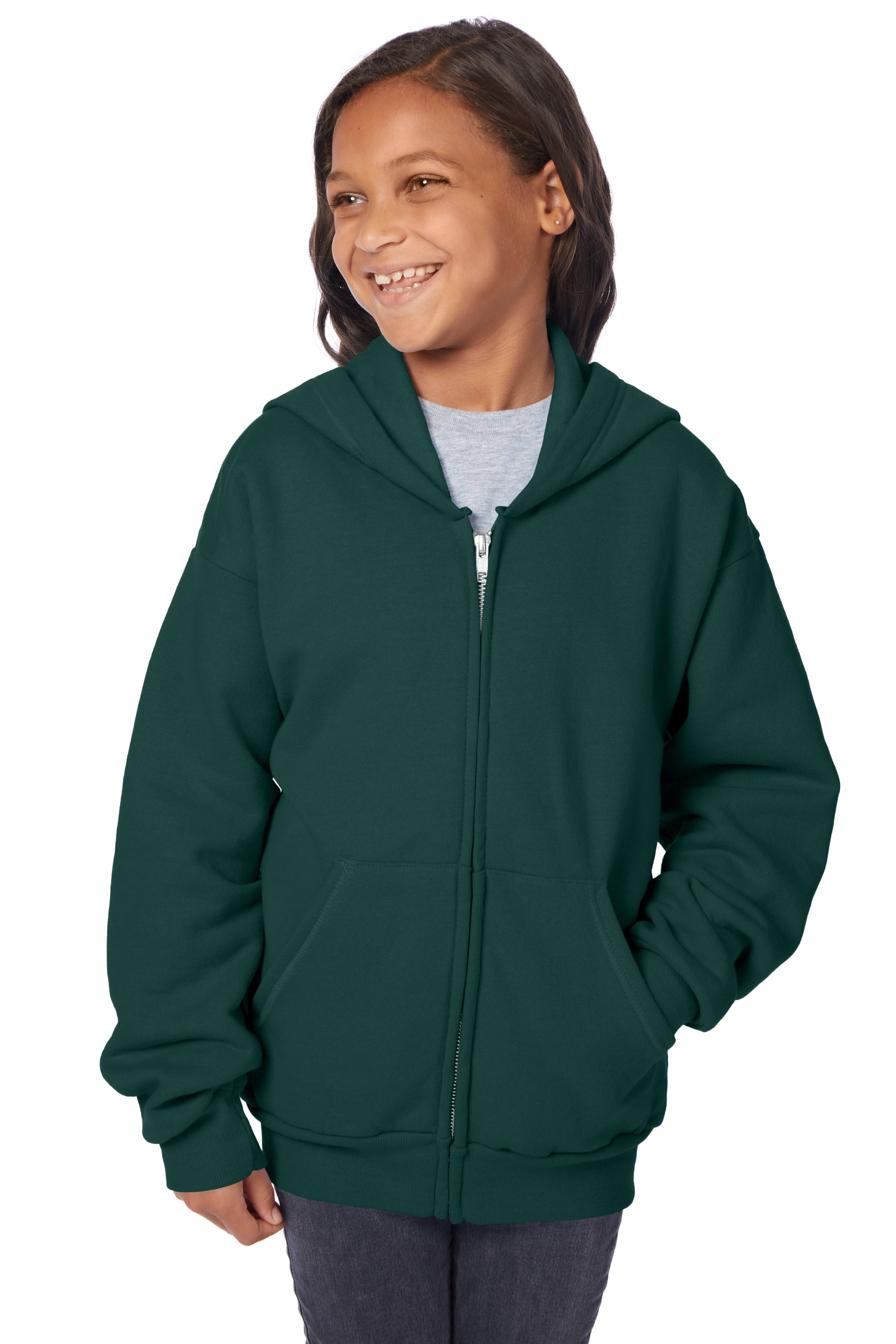 Hanes EcoSmart Full-Zip Fleece Hoodie 5