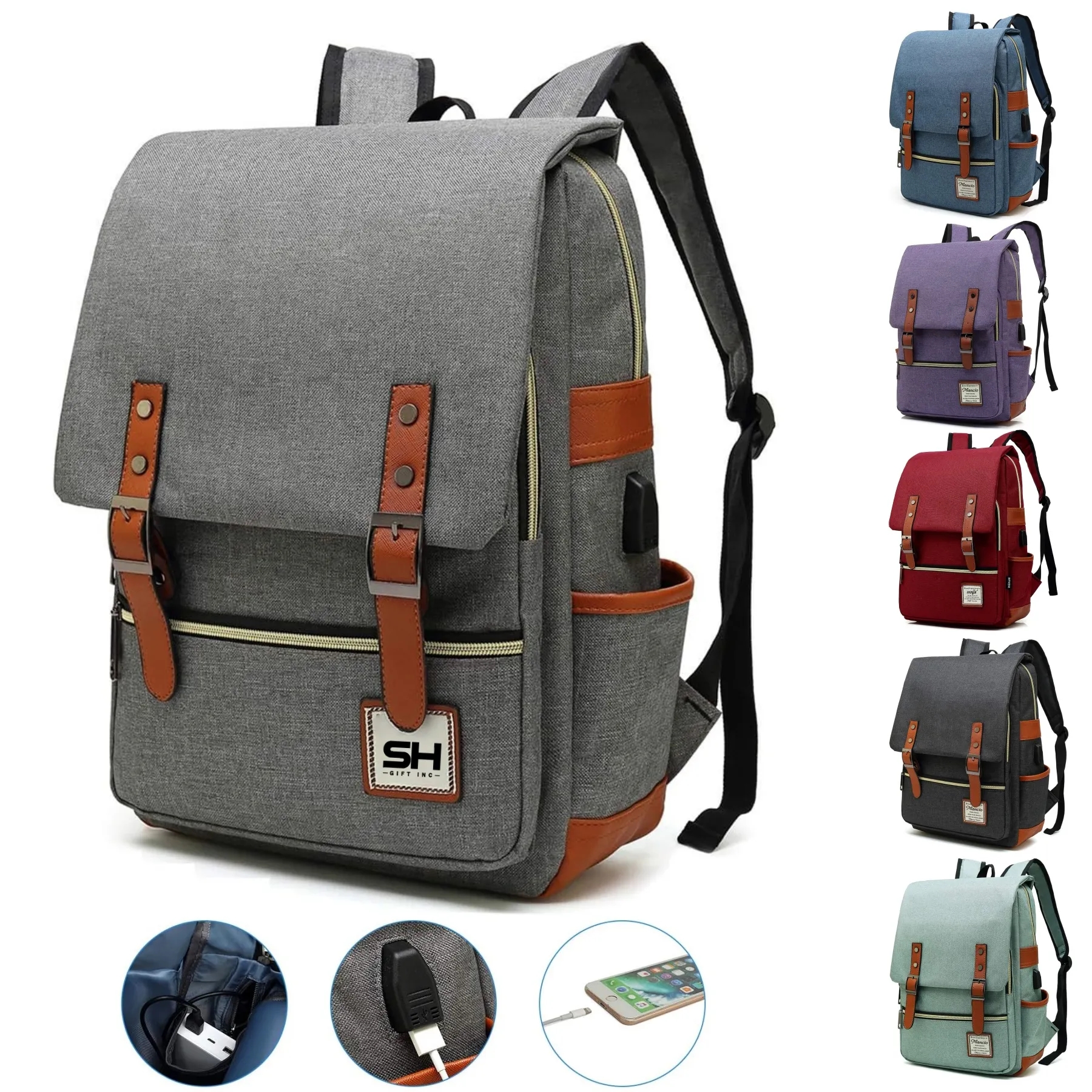 Outdoor Canvas Backpack 4