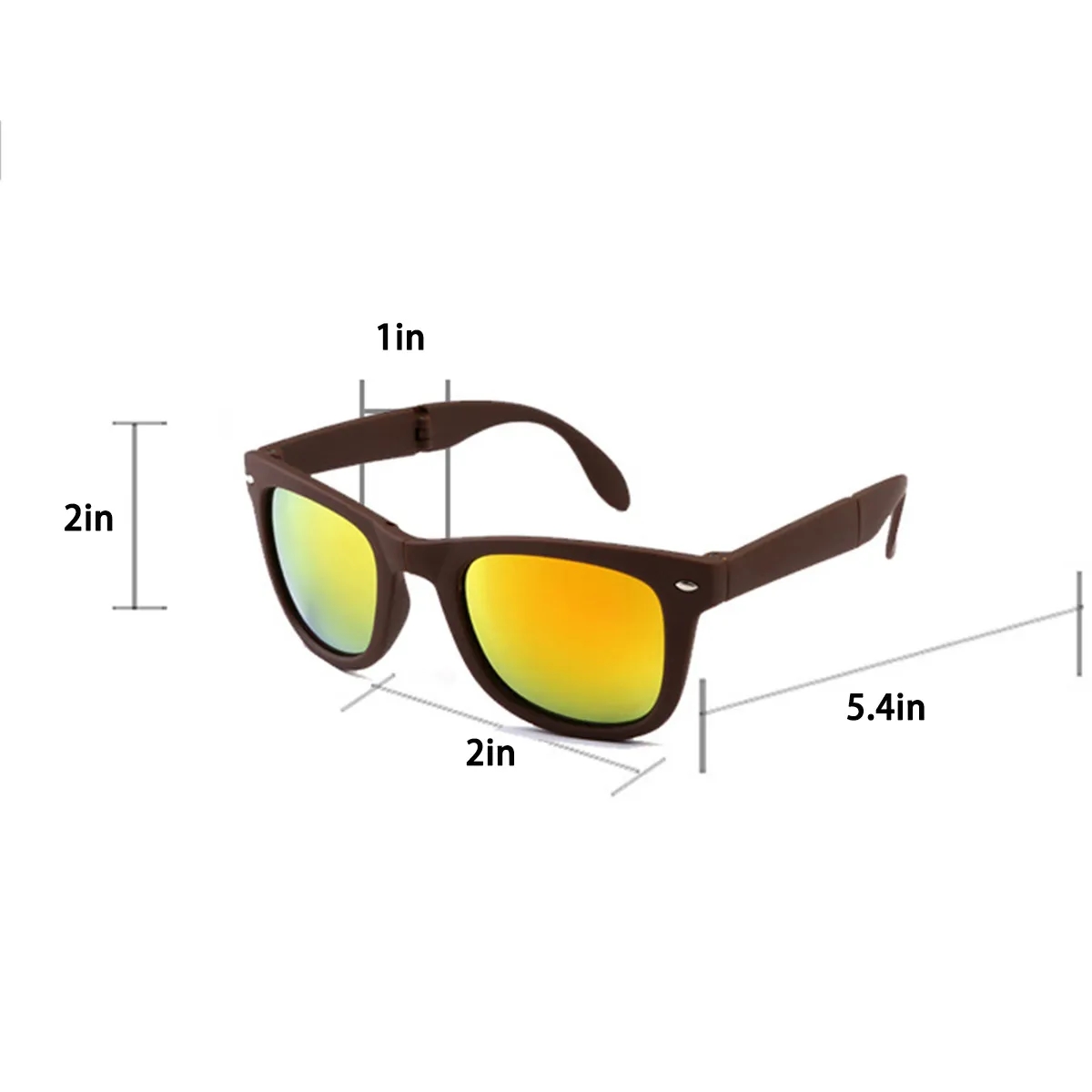 Unisex Colorful Lightweight Folding Organizer Sunglasses 5