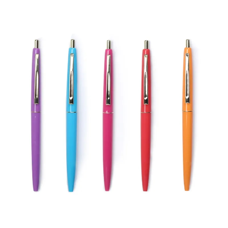 Plastic Click Silver Ballpoint Pens 11