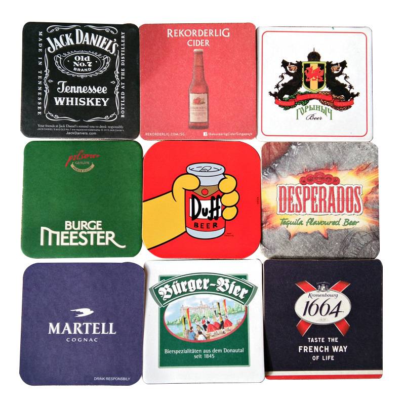 Custom Square Absorbent Cork Coasters 2