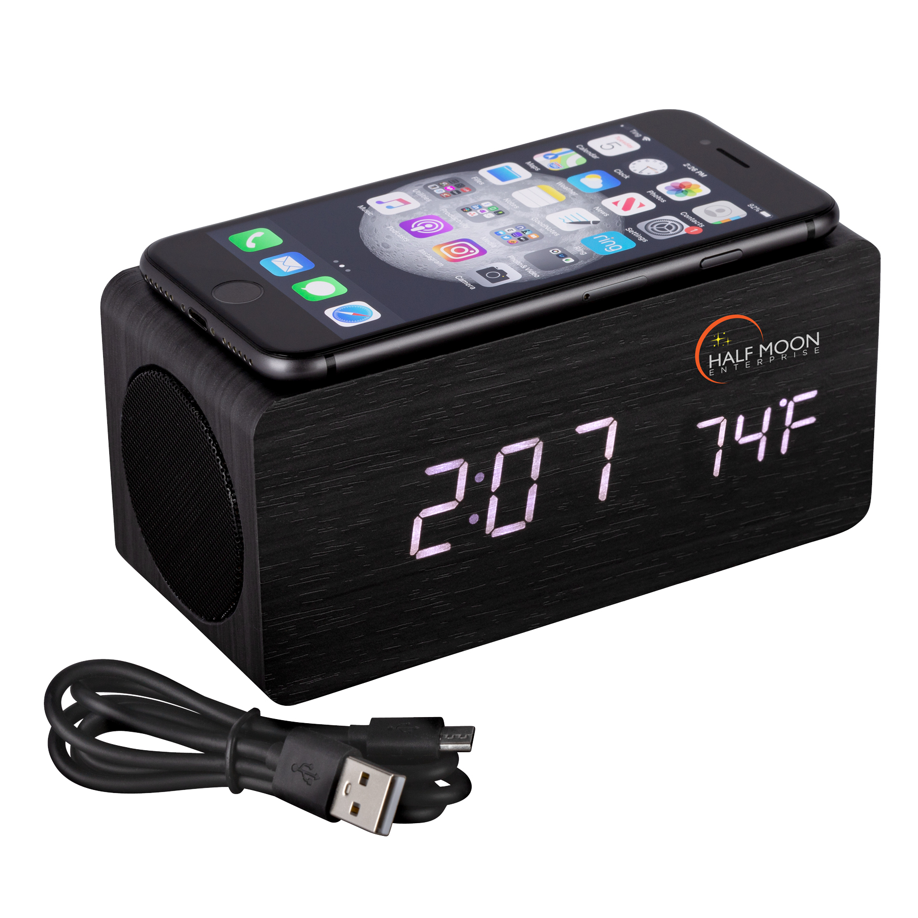 Opus Wireless Charging Speaker w/ Clock 20