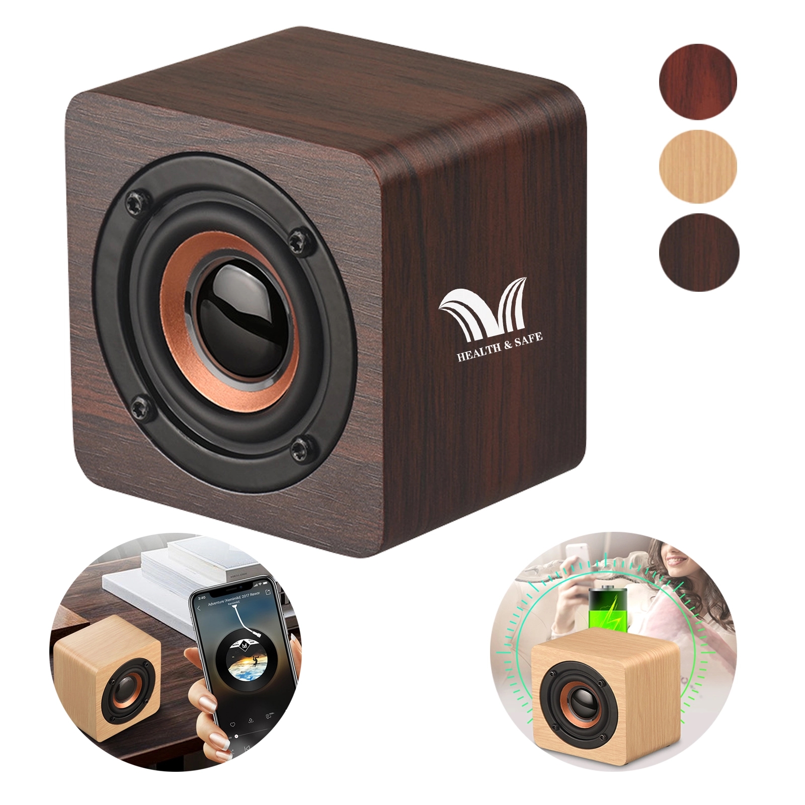 Wooden Mini Bluetooth Speaker 2