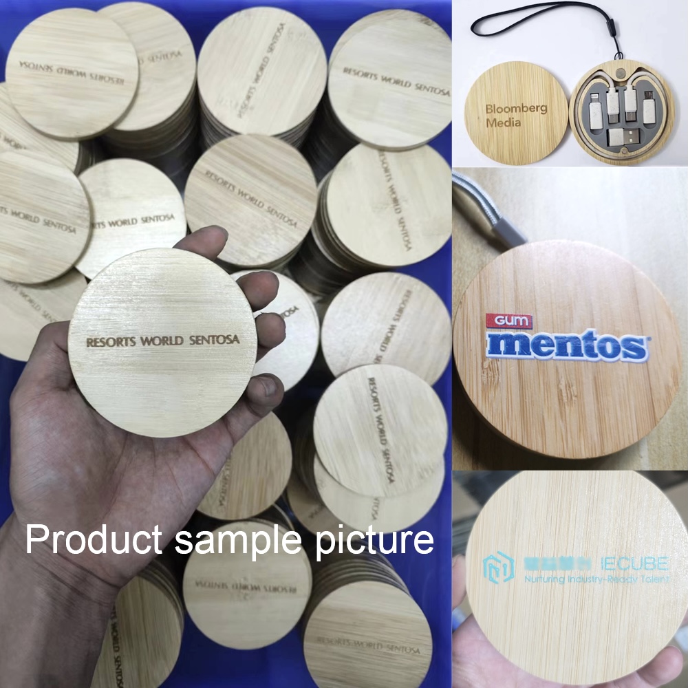 Environmentally friendly 60W bamboo fast charging data cable six in one 3