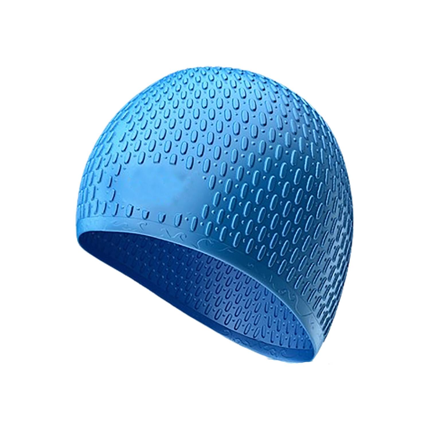 Adults Water Drop Waterproof Silicone Swim Cap 12