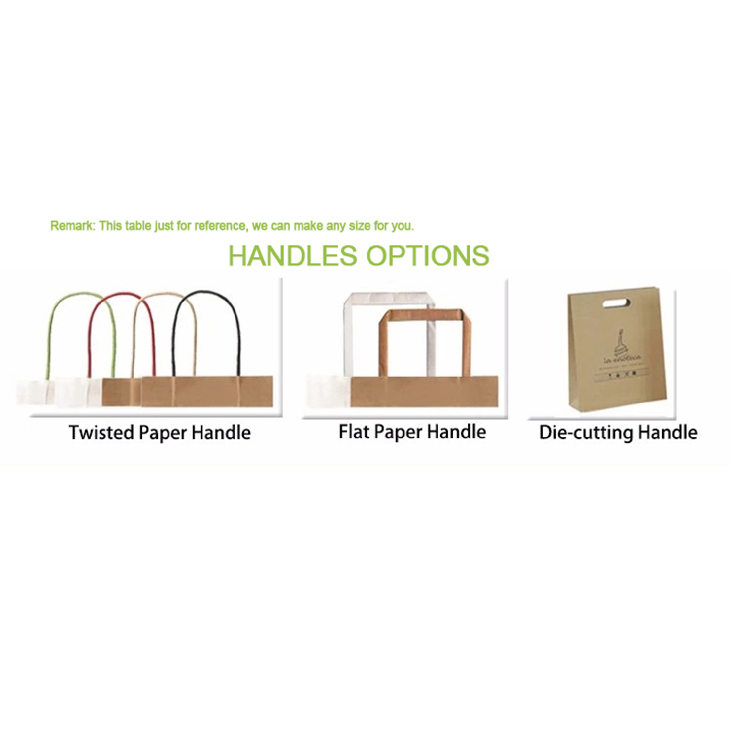 Custom Sizes Eco-friendly Recycled Brown Handles Paper Bag 12
