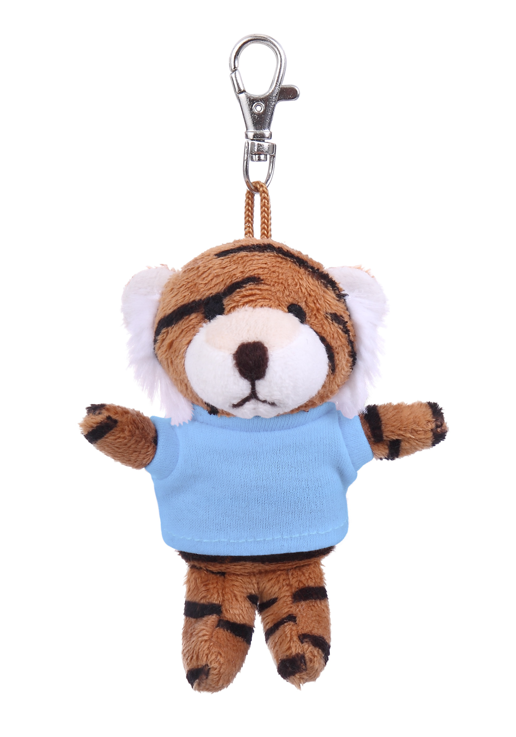 Soft Plush Tiger Keychain with Tee