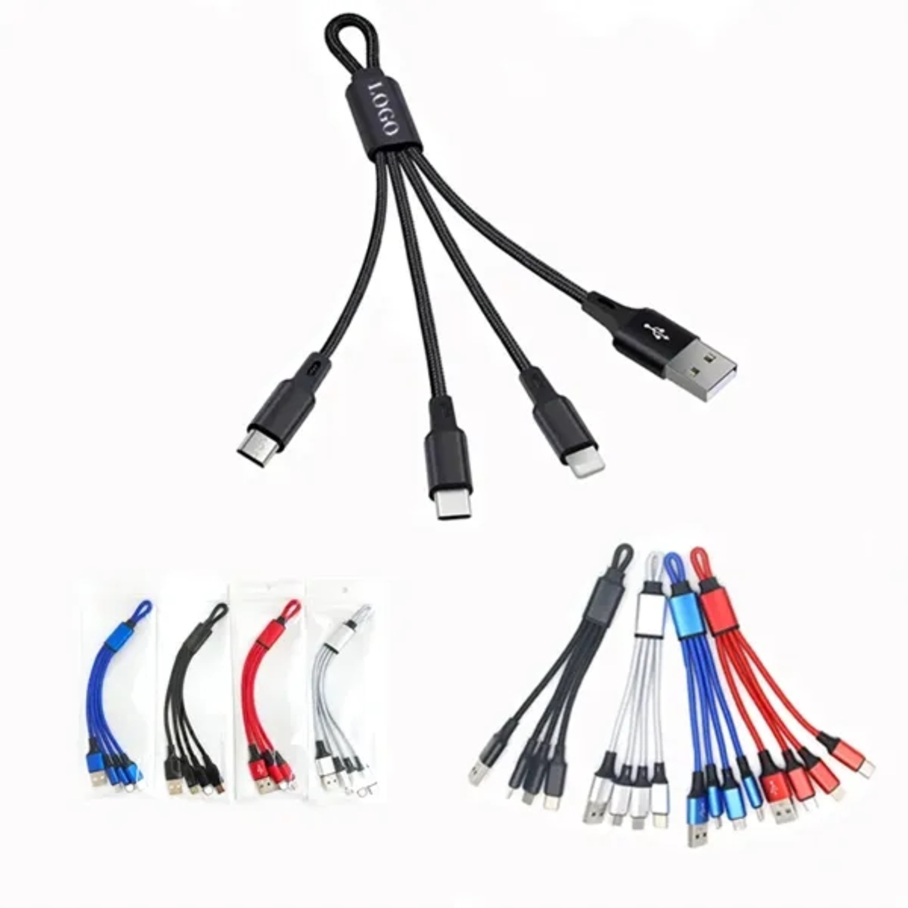 Promotion 3-in-1 Keychain Data Cable
 2