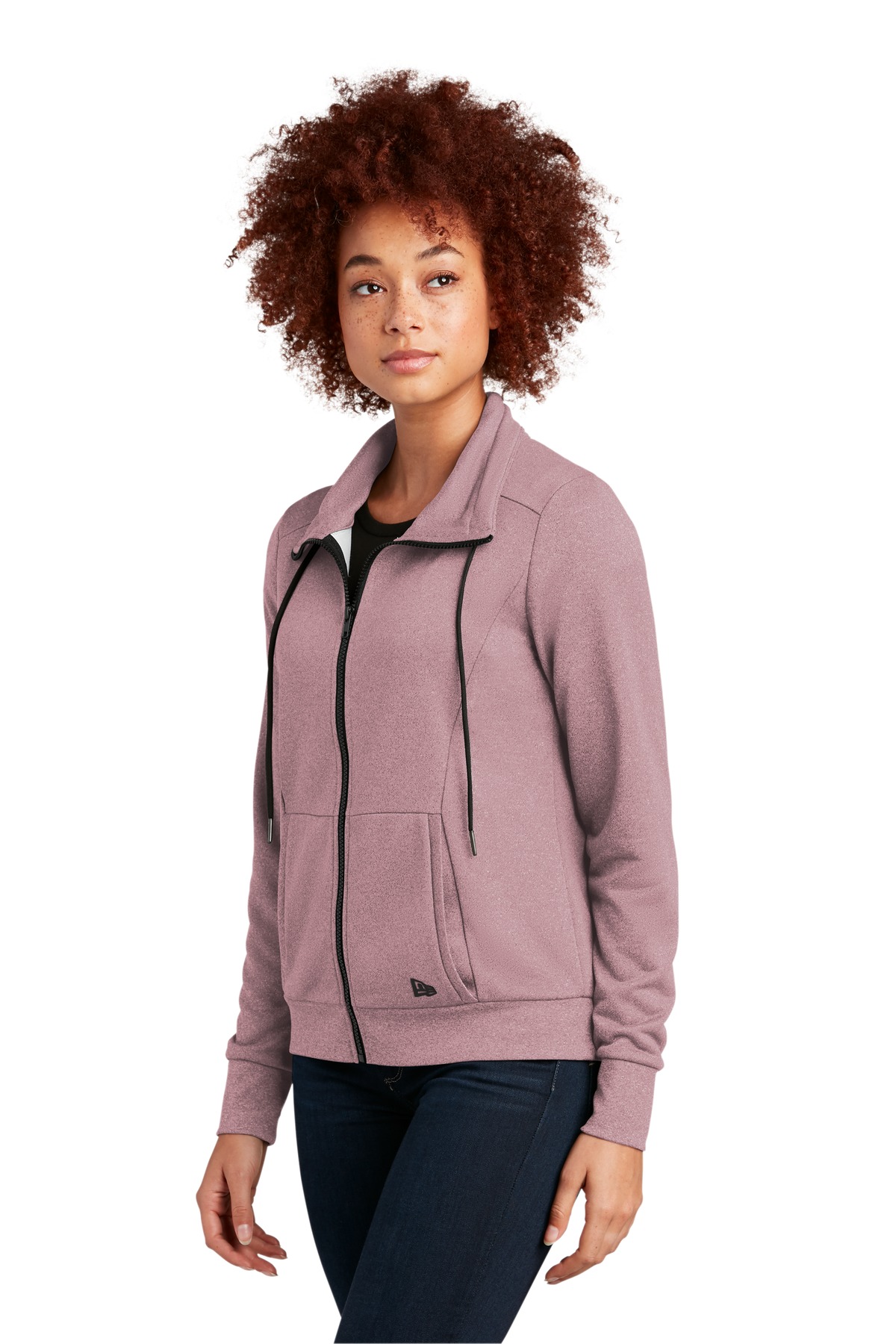 New Era Women's Performance Terry Full-Zip Cowl LNEA530 24