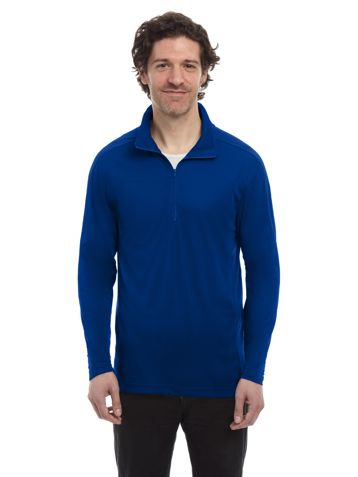 Blue Generation - Men's Pocketless 1/4-Zip Long Sleeve Pullover 4