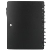 5" x 7" Recycled Dual Pocket Spiral Notebook w Pen 82