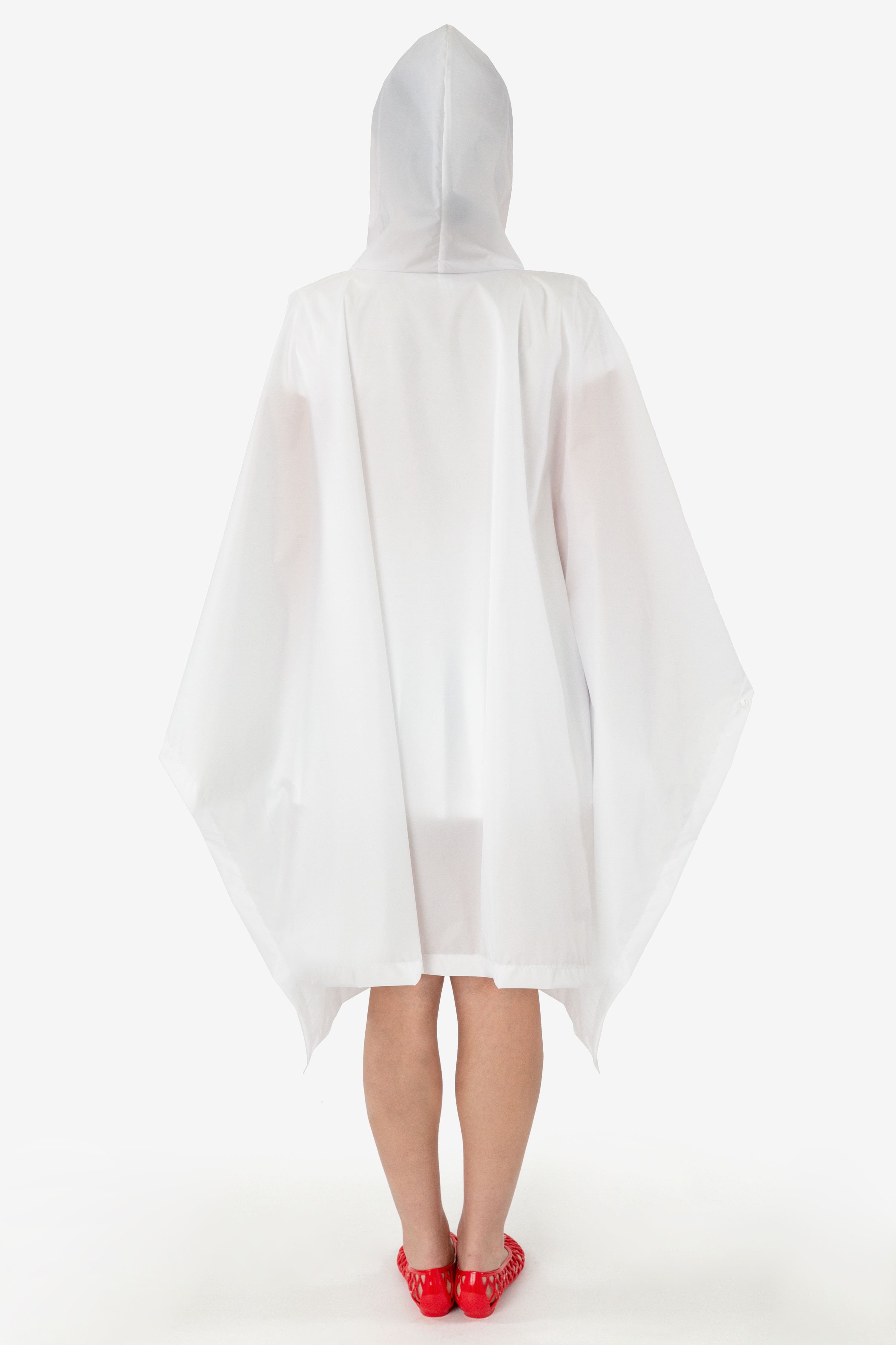 UNISEX HOODED NYLON RAIN PONCHO 4