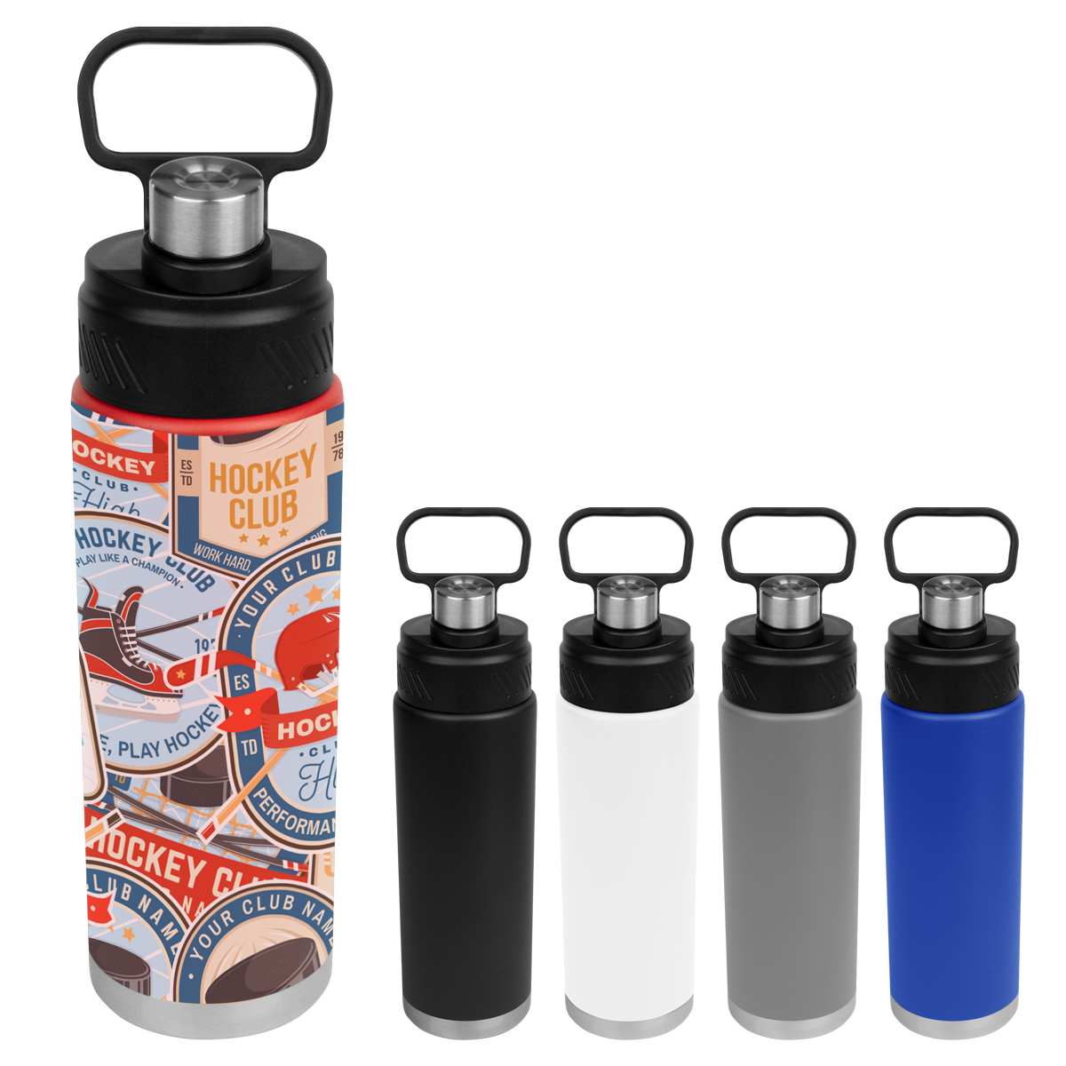 24 Oz. Full Color Stainless Steel Leighton Bottle, custom water bottle with logo imprint 2