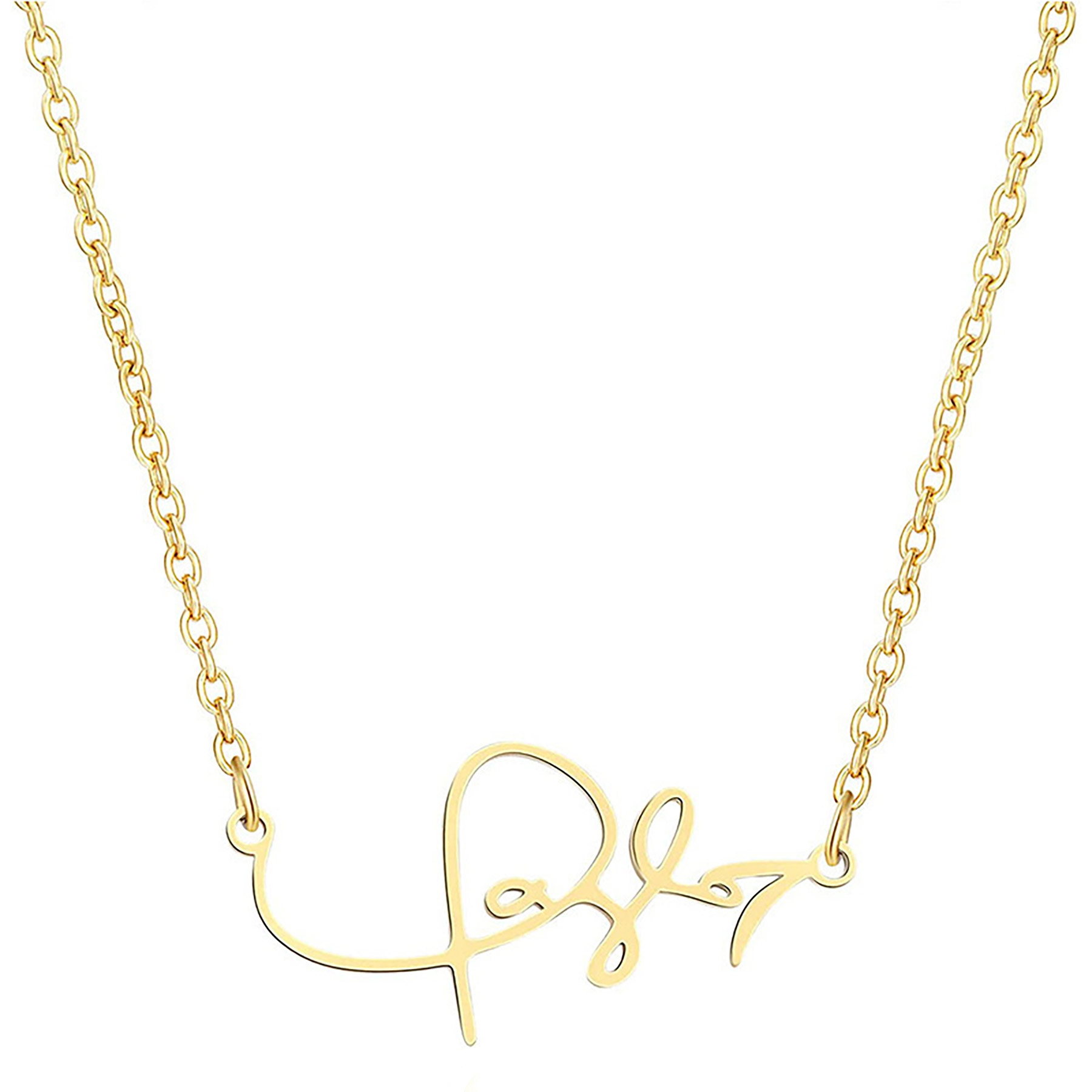 Stainless Steel Gold-Plated Name Necklace 4