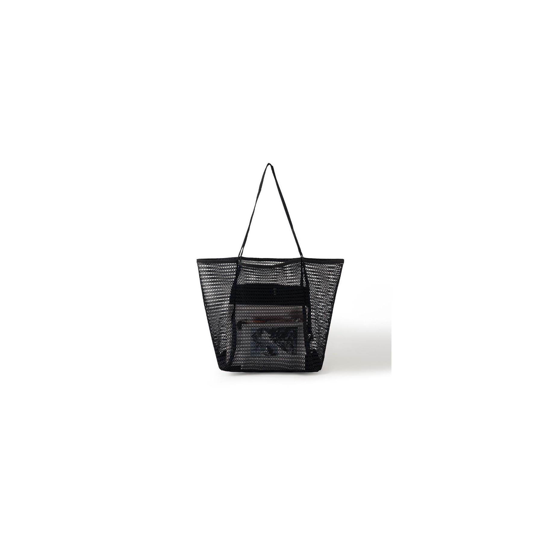 Mesh Beach Tote Women Shoulder Handbag 5