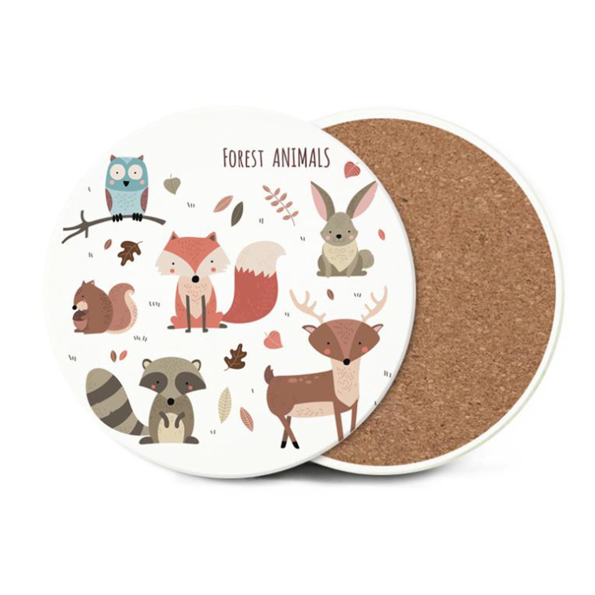 4" Round Ceramic Coaster 4