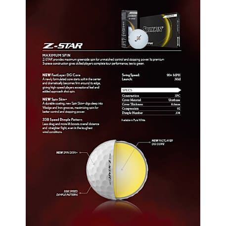 Srixon Z-STAR Golf Balls - 12 Pack 28
