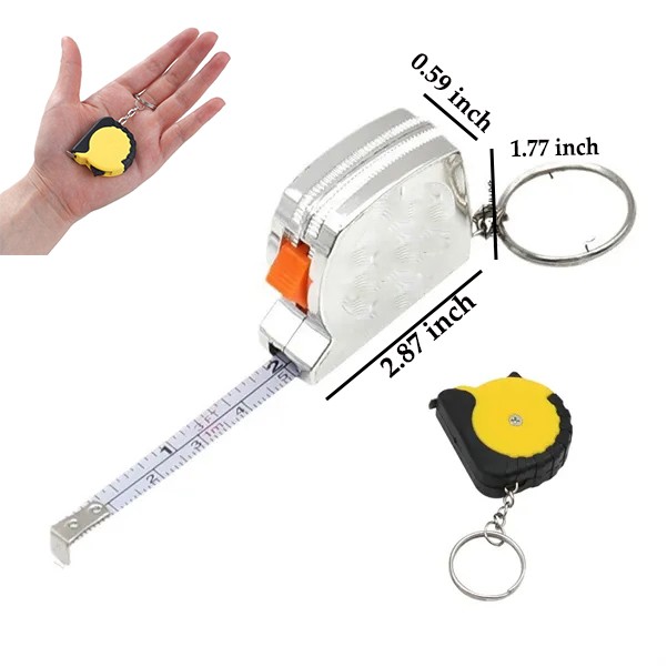 Portable Mini Retractable Pocket Keyring Tape Measure 2