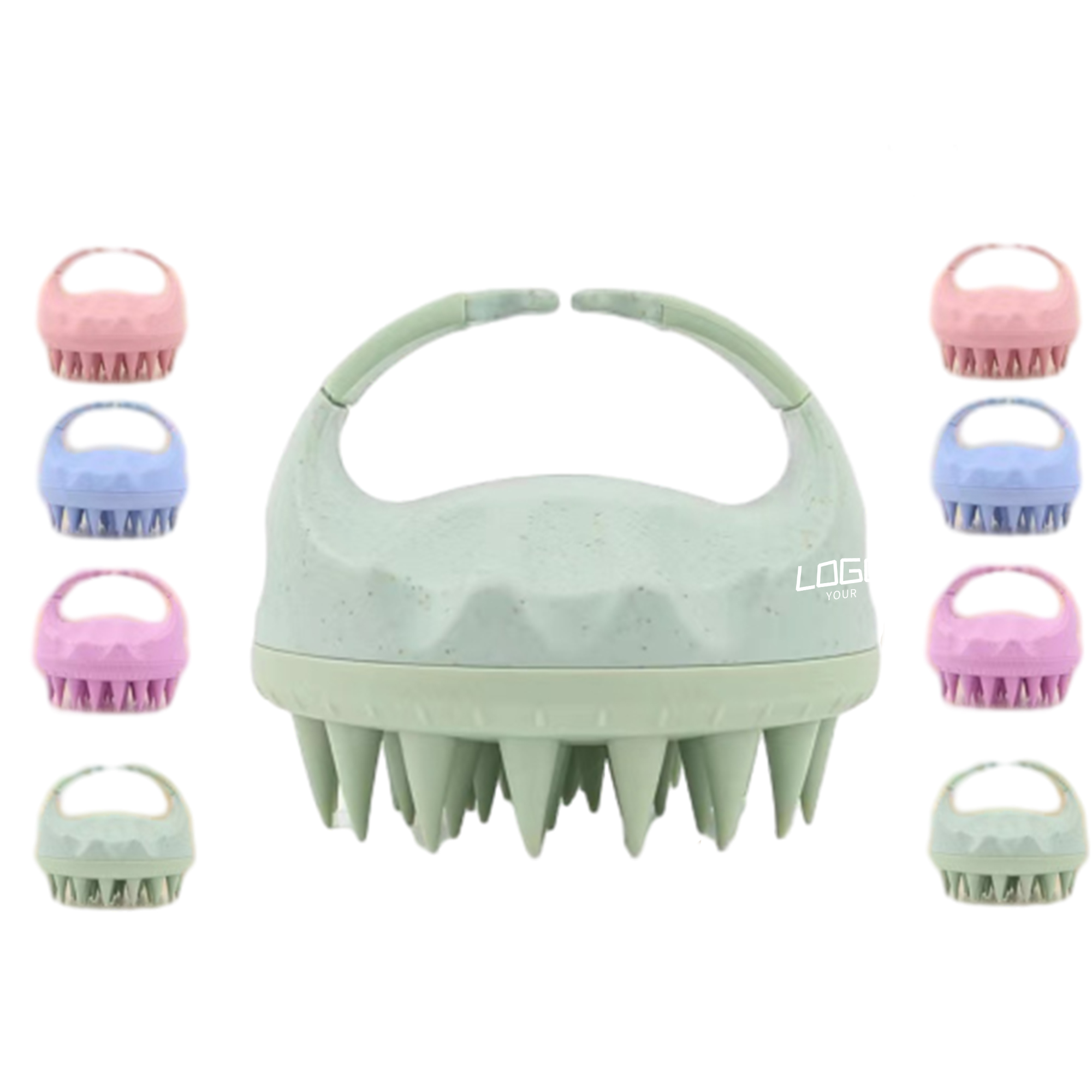 Portable Silicone Shampoo Massage Brush 2