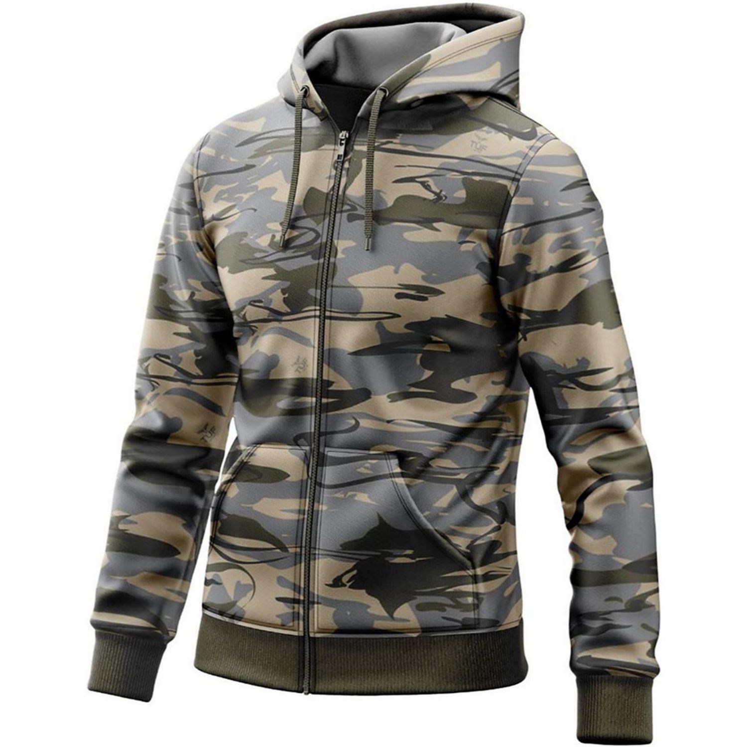 Antler® Men's 8.2 oz. Polar Fleece Full Zipper Hoodie with Pockets