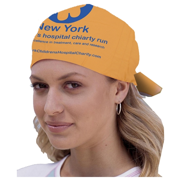 "THE AURORA BANDANA" Headband and Neck Wear Silkscreen - Domestic Production - 22" x 22" 19