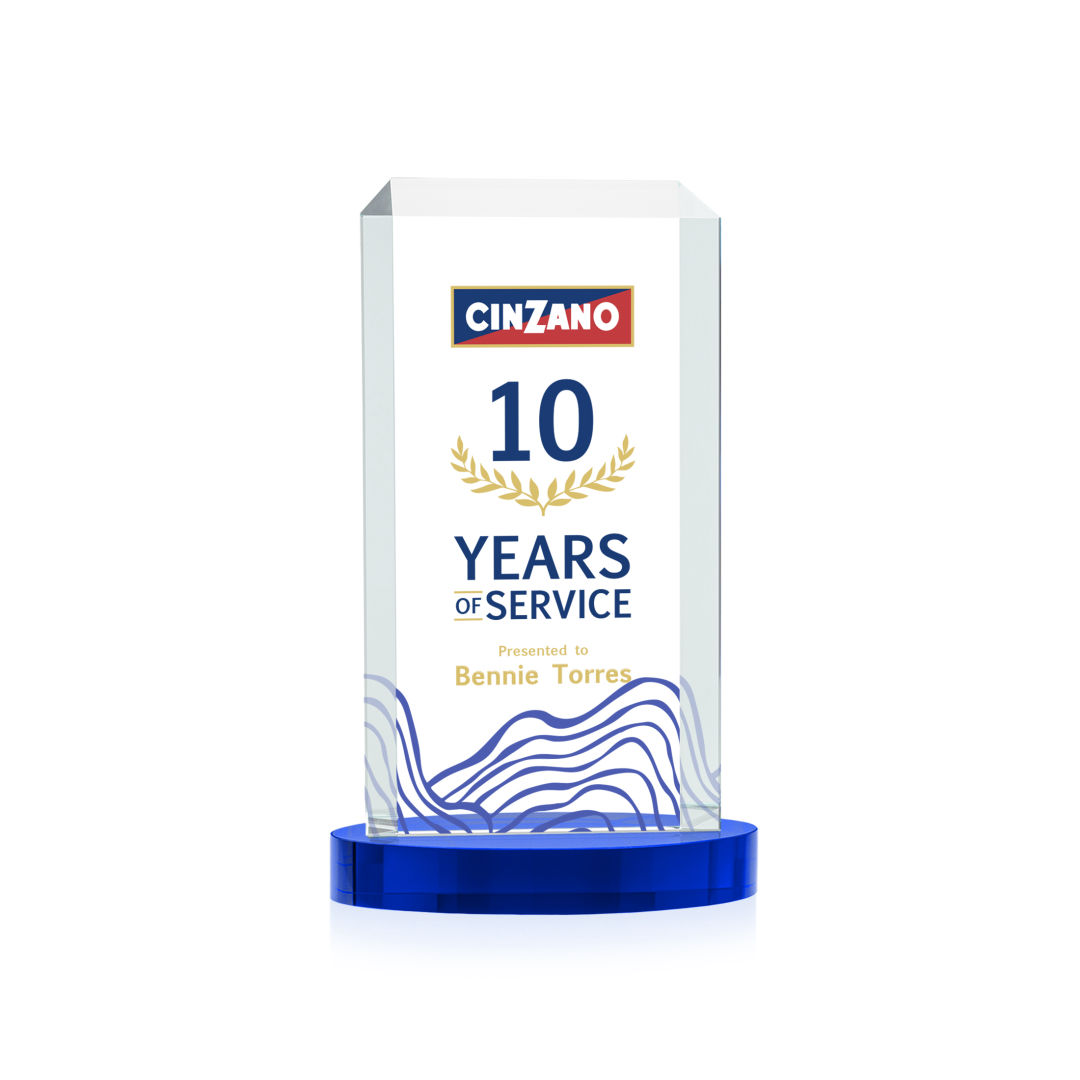 Dalton VividPrint™ Award on Alberton Base - Blue 3