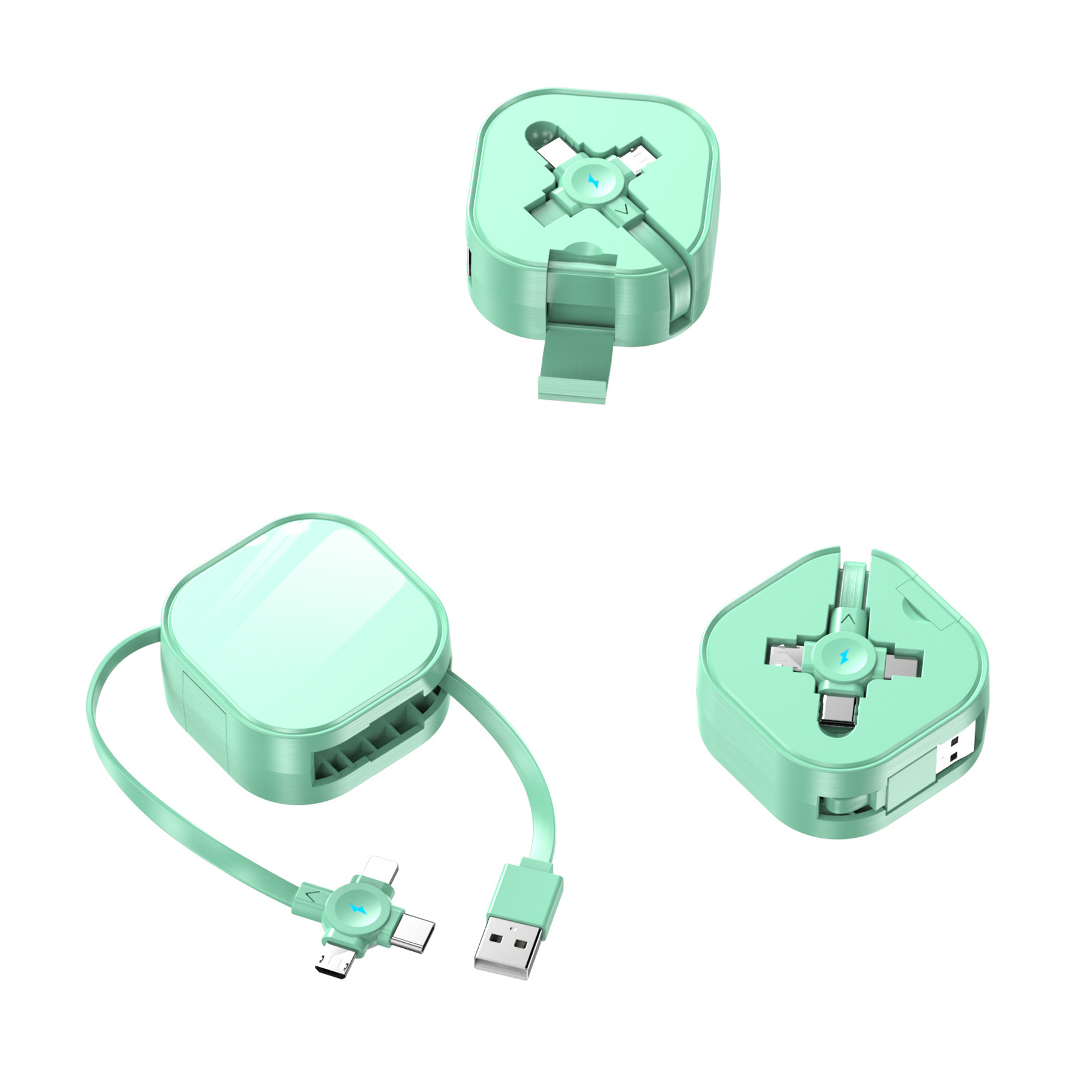Retractable Phone Holder And 3-In-1 Data Cable 13
