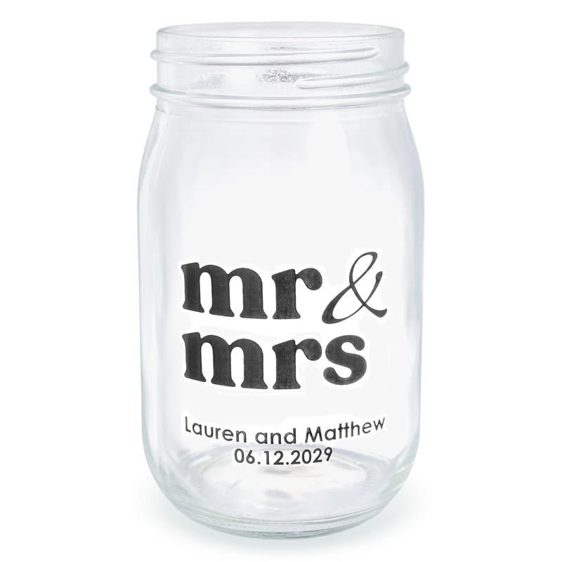 16 Oz Drinking Glass Mason Jars 12