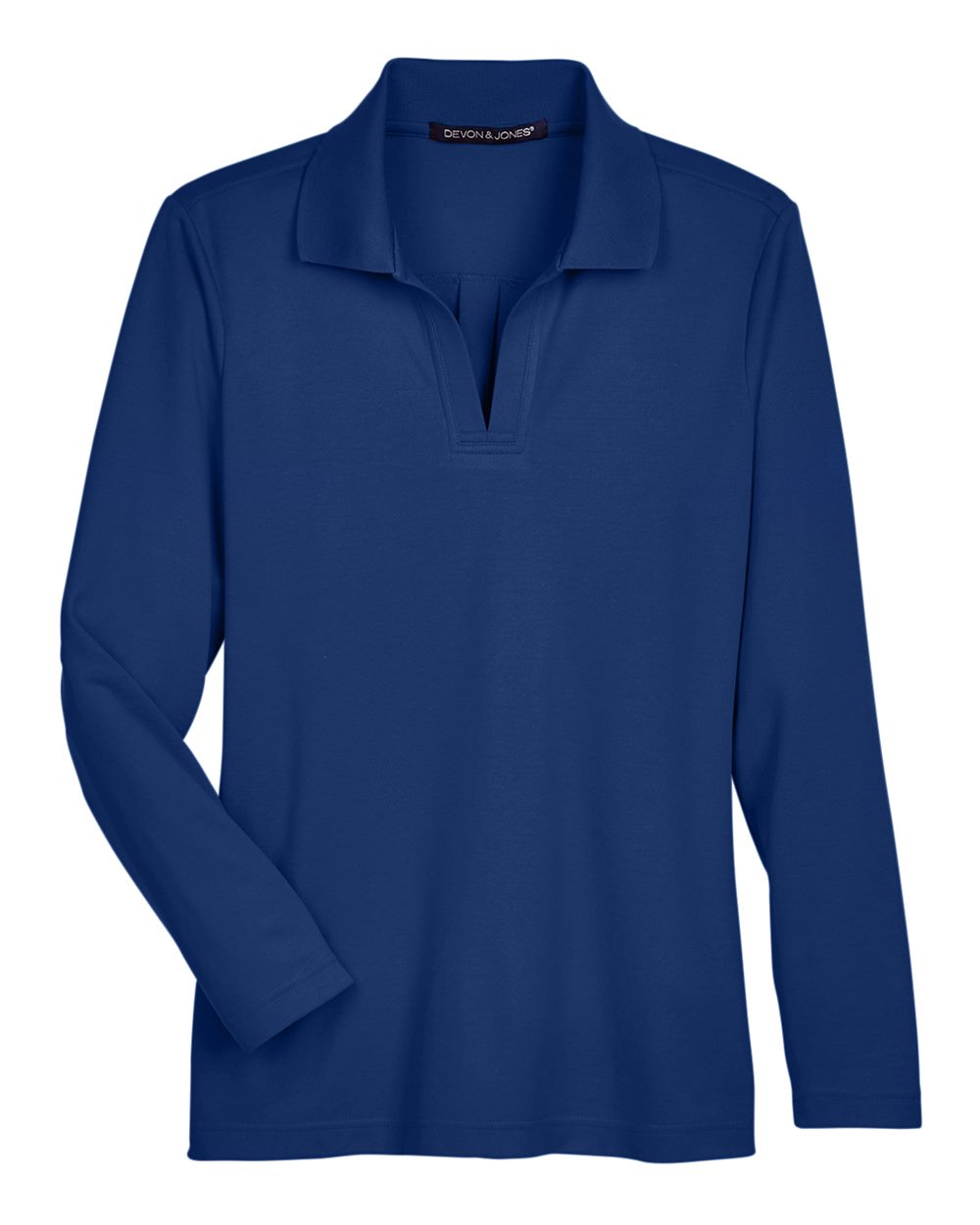 Women's CrownLux Performance® Plaited Long Sleeve Polo - DG20LW 31