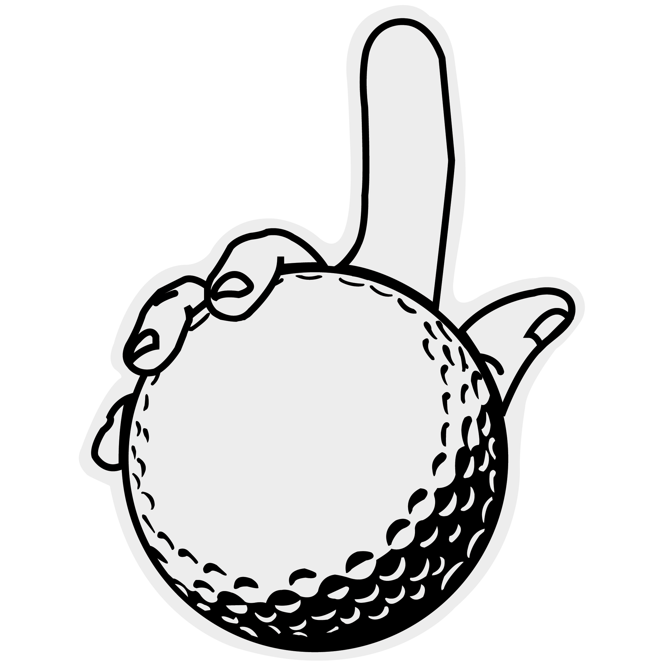 Large Golf Ball Hand 31