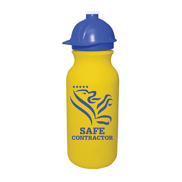 20 oz. Value Cycle Bottle w/ Safety Helmet Push 'n Pull Cap 1