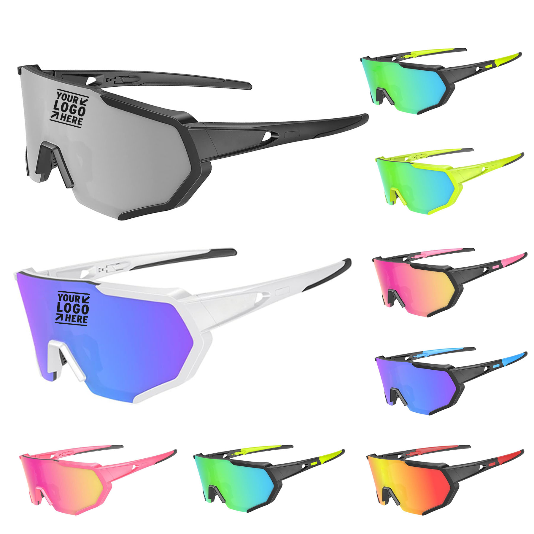 Mens Womens Cycling Glasses Interchangeable Lenses Polarized Sport Sunglasses 3 or 5 2