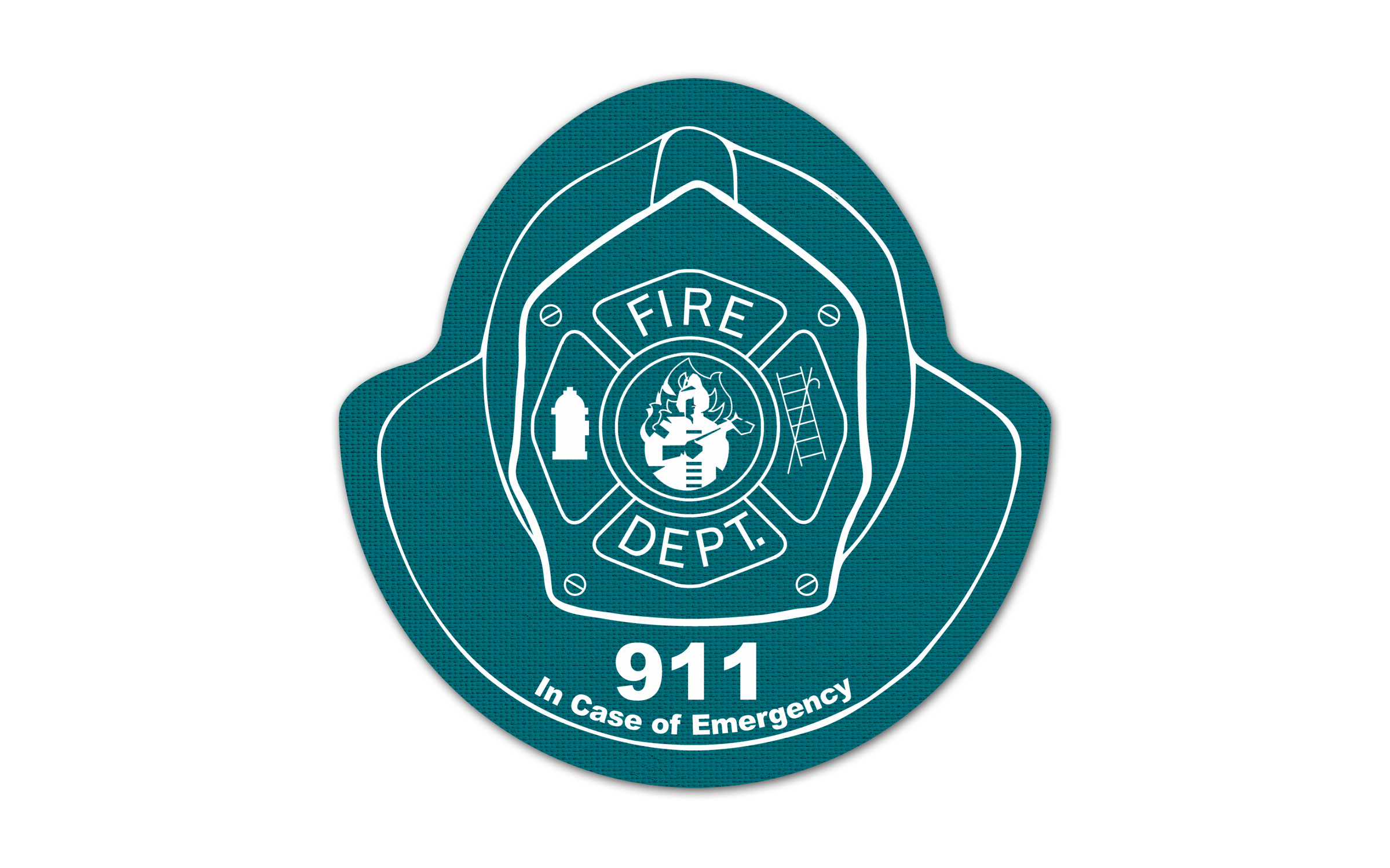 Fire Helmet Vinyl Jar Opener 28