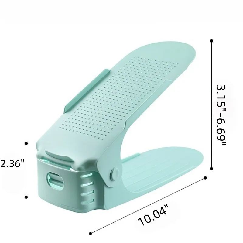 Adjustable Double-layer Plastic Shoe Rack 4